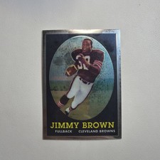 JIM BROWN 2010 Topps Chrome # 62 Rookie Reprint Cleveland Browns