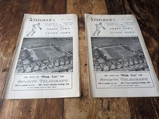 Two Corby town v Luton town 04/12/65 fa cup 2nd round programmes one copy signed
