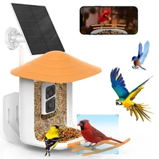 SOLIOM BF09 Bird Feeder with Camera Wireless Outdoor,Smart Feeder Camera with...