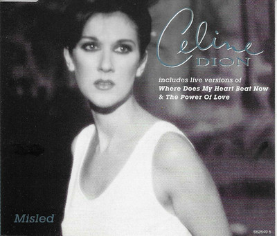 CELINE DION Misled w/ 2 RARE LIVE TRX Europe CD Single SEALED USA seller 1995