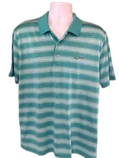 Men’s Greg Norman Play Dry Golf Shirt, Green, Size Large