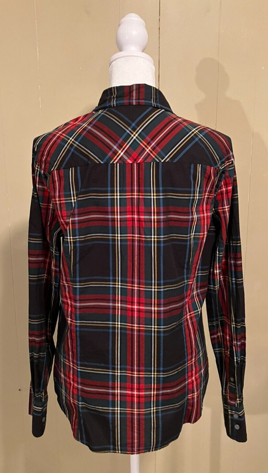J.CREW Slim Perfect Button Down Shirt Stewart TARTAN PLAID Women’s Size