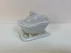 Vintage Westmoreland Chick, Egg on Sleigh, Milk glass.