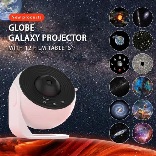 12in1 Planetarium Projector Galaxy Starry Sky Night Star Lamp Rotating P8T2 - Afbeelding 1 van 15