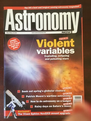 ASTRONOMY NOW - MAY 2011 - VIOLENT VARIABLES - PATRICK MOORE S WARTIME ASTRONOMY