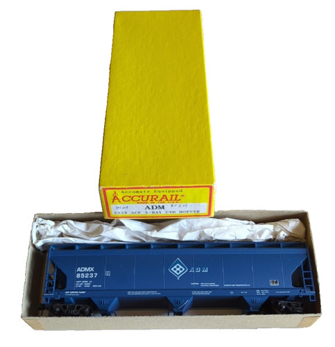HO Accurail 3338 ADM ACF 3 bahías cubierta tolva coche kit RTR ADMX 85237 | Zustand: Used