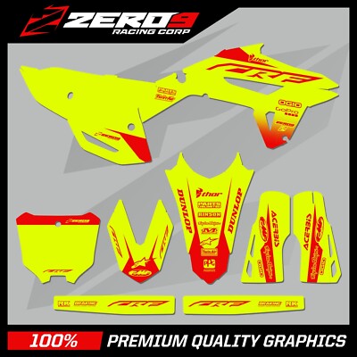 HONDA MOTOCROSS GRAFIK KIT MX AUFKLEBER: CRF 85 150 125 250 450 BLOCK GELB/ROT
