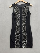 Enfocus Studio Dress Women’s 4 Black Lace Sleeveless Bodycon