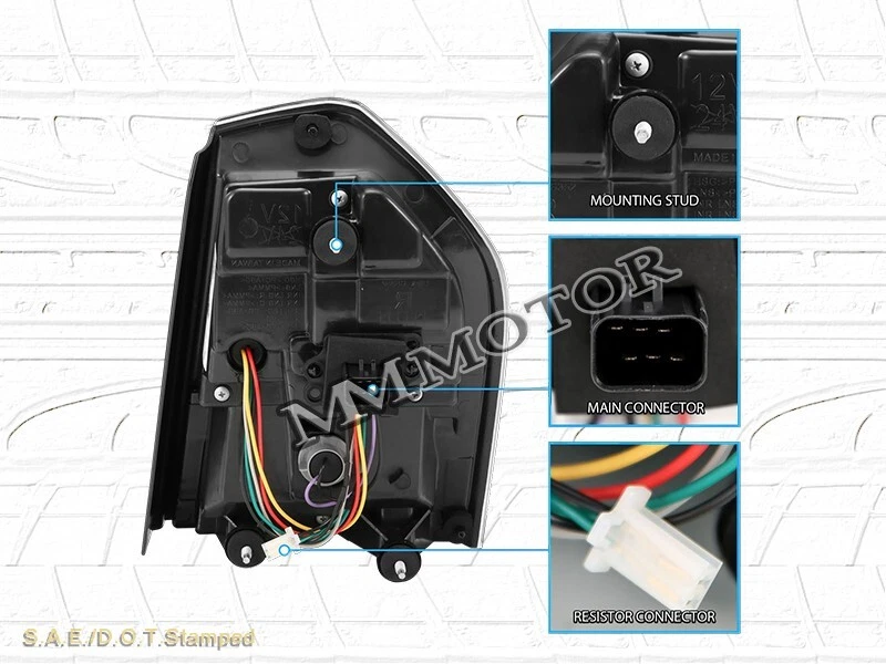 Par de luces traseras LED completas negras nuevas para Chrysler 300 2011-2014 Foto 2 de 4