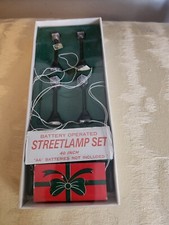 Department 56 Christmas Village Street Lamp Set Vintage NEW