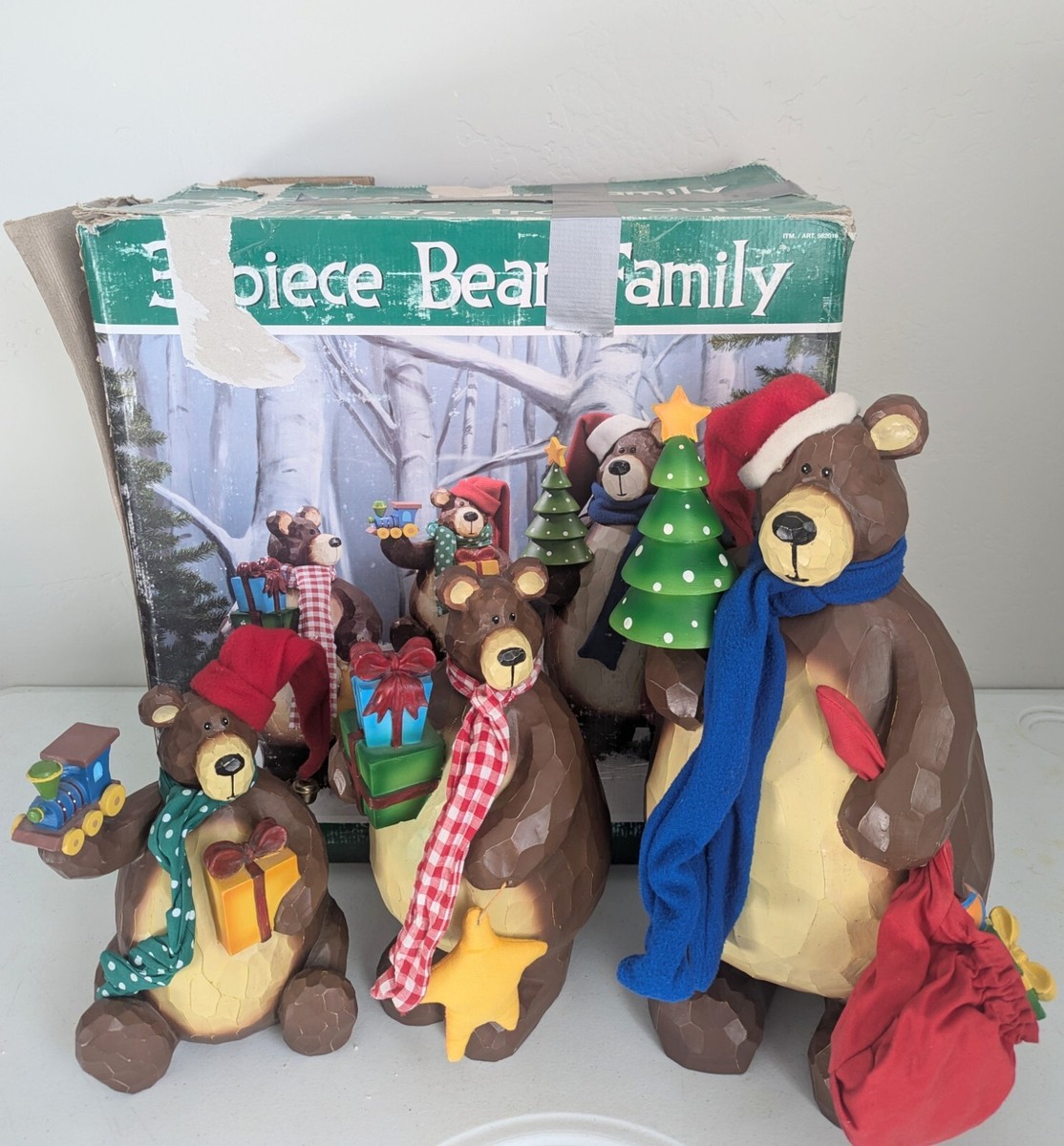 COSTCO Piece Bear Family Christmas Decor Holiday Poppa Momma