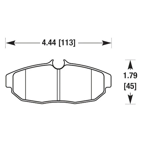 Pastillas de freno compuestas Hawk High Performance Street 5,0 HP para Ford Mustang 06-14 Foto 3 de 3