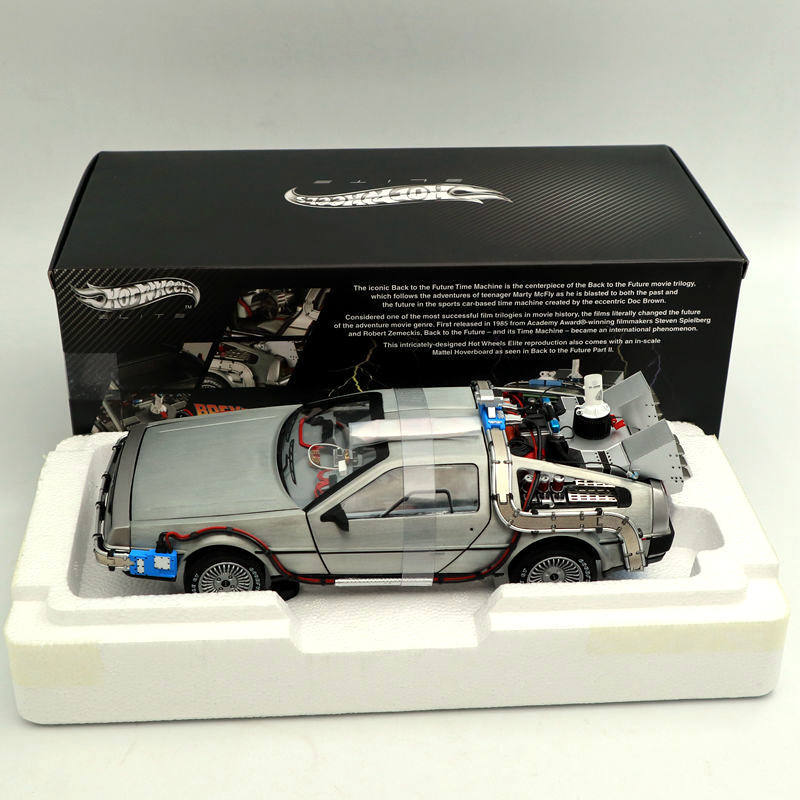 Hot Wheel 1/18 DeLorean DMC-12 Diecast Model Car Back to the