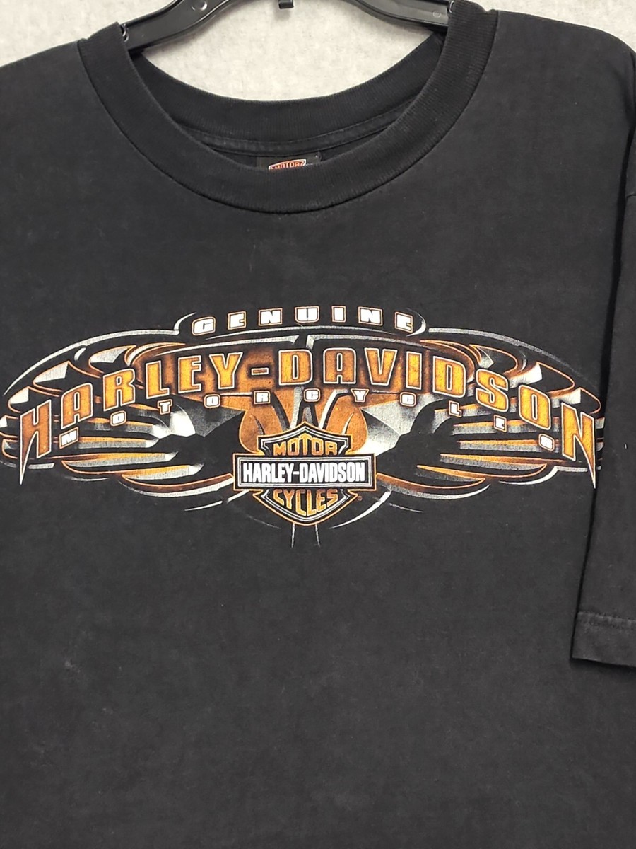 Harley-Davidson Tシャツ L size MADE IN USA Harley Davidson Motorcycles Red River Wichita Falls Texas T