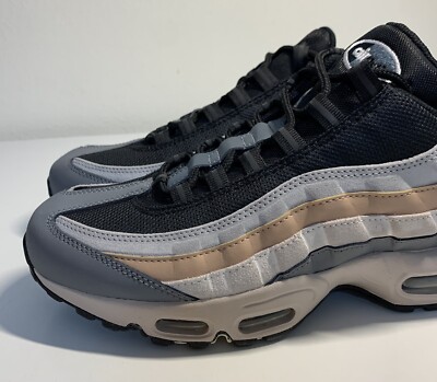 Nike Air Max 95 Mens Sz 9 Smoke Grey Black Light White Beige Nike Air Max 95 Mens Sz 9 Smoke Grey Black Light White Beige
