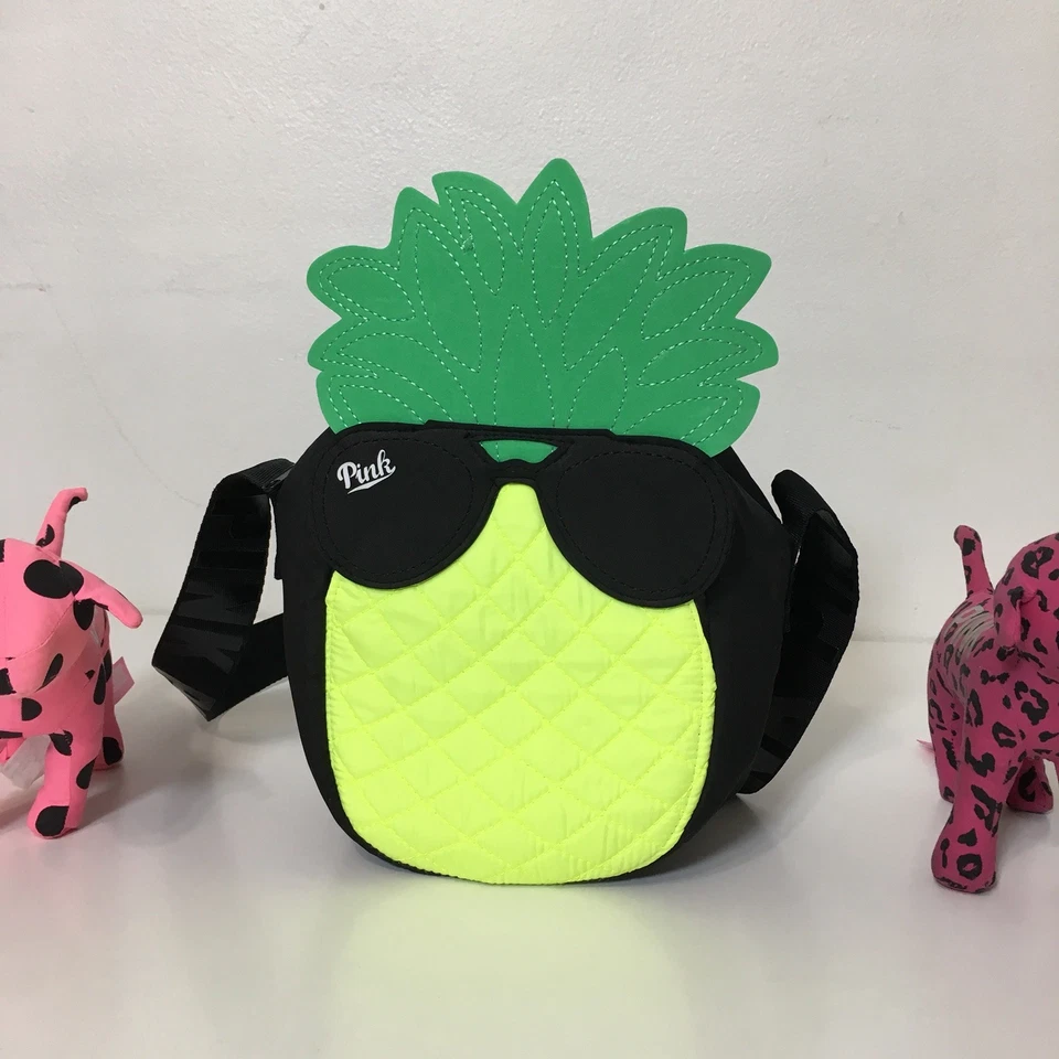 NUEVO ROSA Victoria's Secret Logo Piña Enfriador Bolso Aislado CAJA DE ALMUERZO Foto 2 de 4