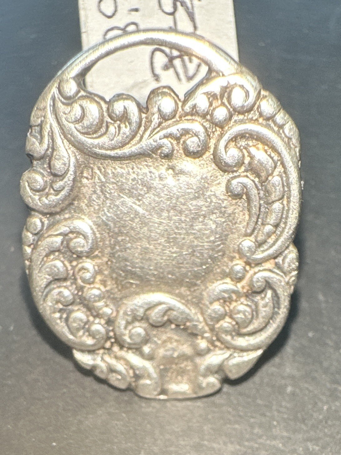 VINTAGE .925 silver engravable repousse luggage t… - image 5