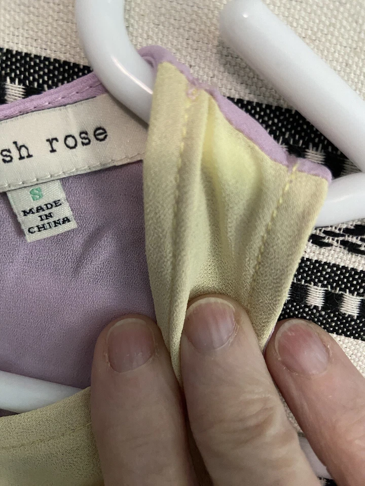 Tanque colorblock rosa inglês tamanho P novo sem etiquetas - Imagem 2 de 4