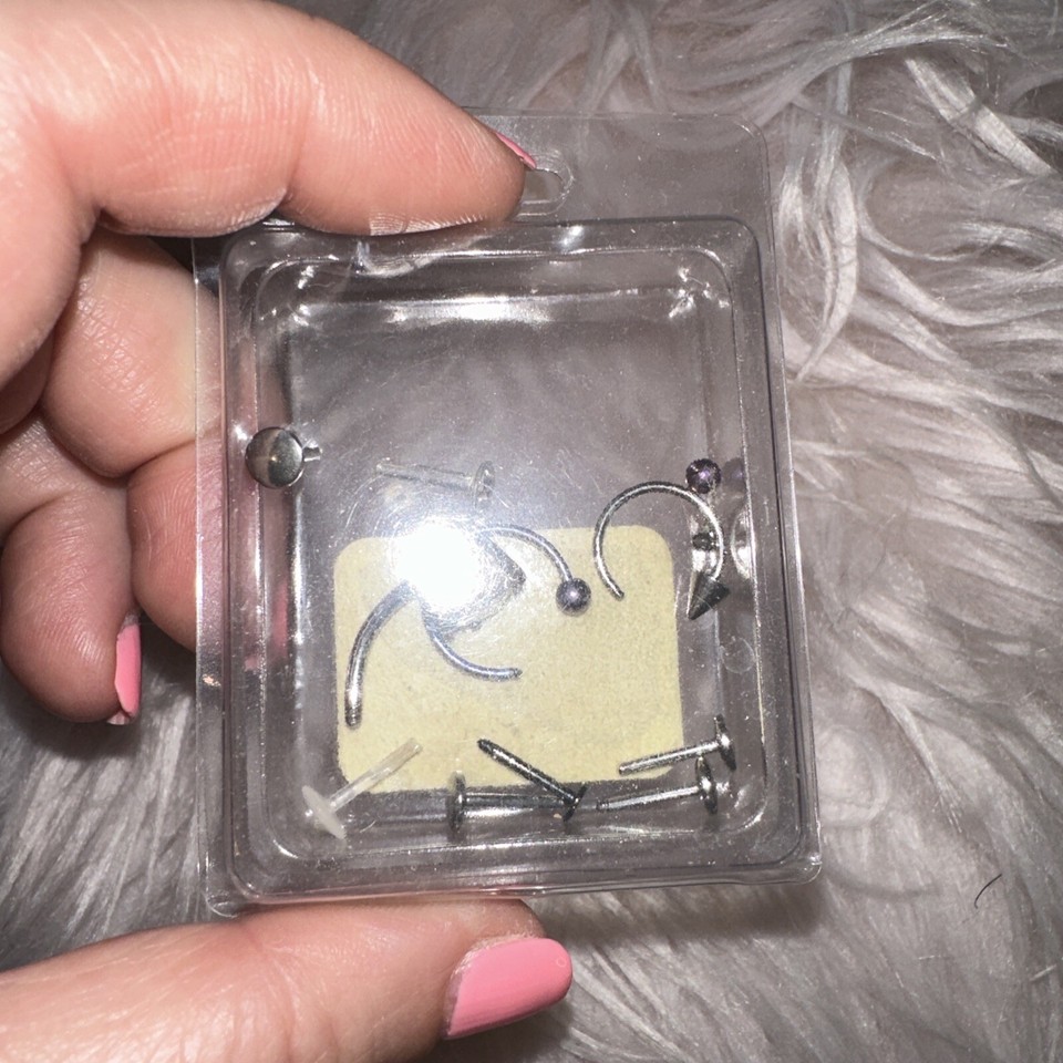 Body Jewelry Mixed Lot You Get All Items Pictured Labret Nose Navel