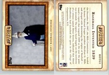 Baseball Invented 2010 Topps History of the Game HOTG1