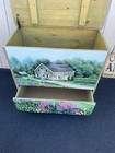 65085 Hand Painted Artist Signed Blanket Storage Chest w/ Drawer — photo 6