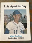 1970 Chicago White Sox Luis Aparicio Day Program — photo 1