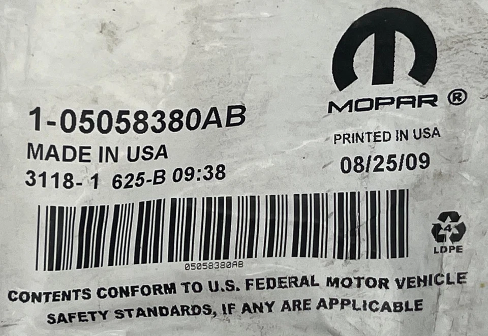 05058380AB New OEM Spot Cooler and Hose Kit for 2007-2012 Dodge Caliber - Image 2 of 2