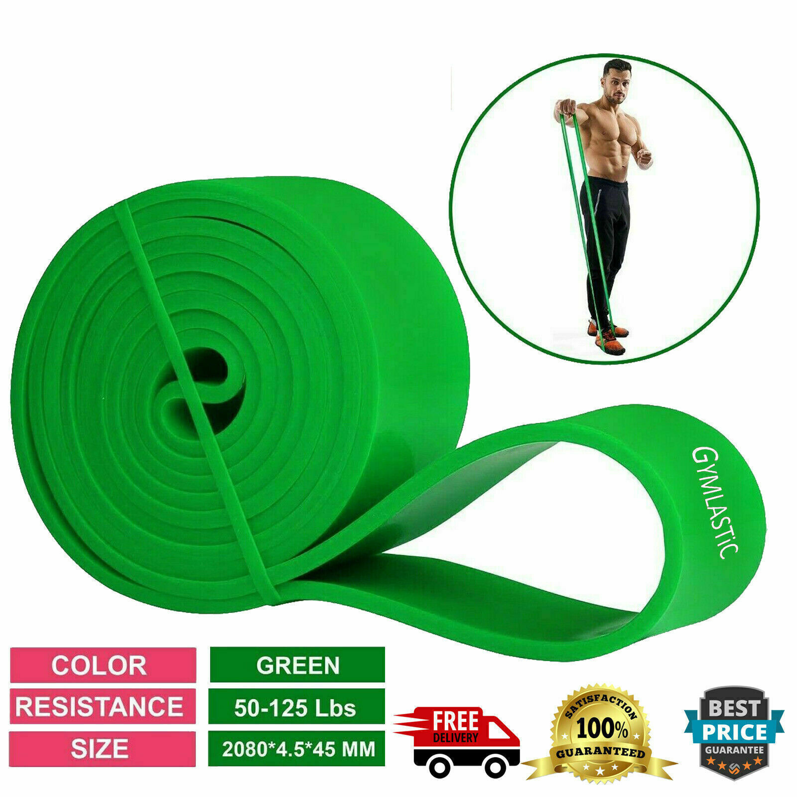Heavy Duty Resistance Bands Pull Up Set Assisted Exercise Tube Home Gym
