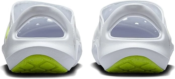 Sandalias Nike Aqua Swoosh para niños pequeños (blanco/platino puro/voltio) talla 12 Foto 2 de 4
