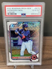 🚨💎 2022 Bowman Chrome 1st Mega Box Mojo JHONKENSY NOEL PSA 10 GEM MINT 🔥👻