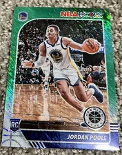68741547 JORDAN POOLE 2019 Hoops Premium Stock 223 Green Shimmer Prizm RC