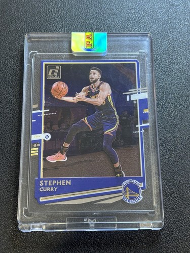STEPHEN CURRY CLEARY Silver Refractor WARRIORS 2021-22 Donruss NBA - Encased