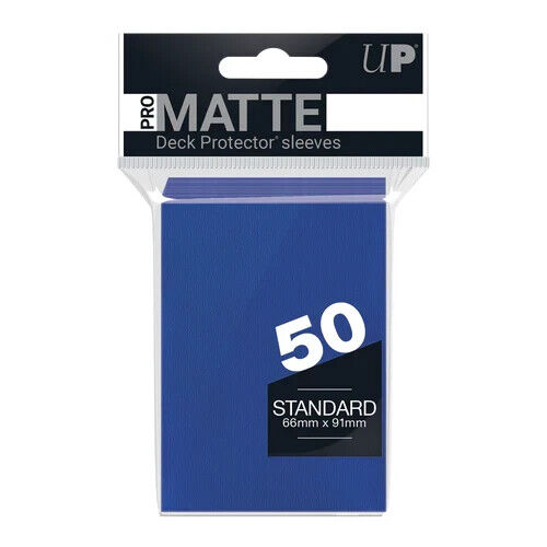 Ultra Pro Gaming Sleeves Deck Protector BLUE PRO MATTE Standard Size 50-Count - Picture 1 of 2