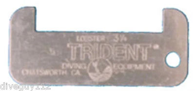 TRIDENT Scuba Diving California Lobster Gauge Aluminum Metal New HA61