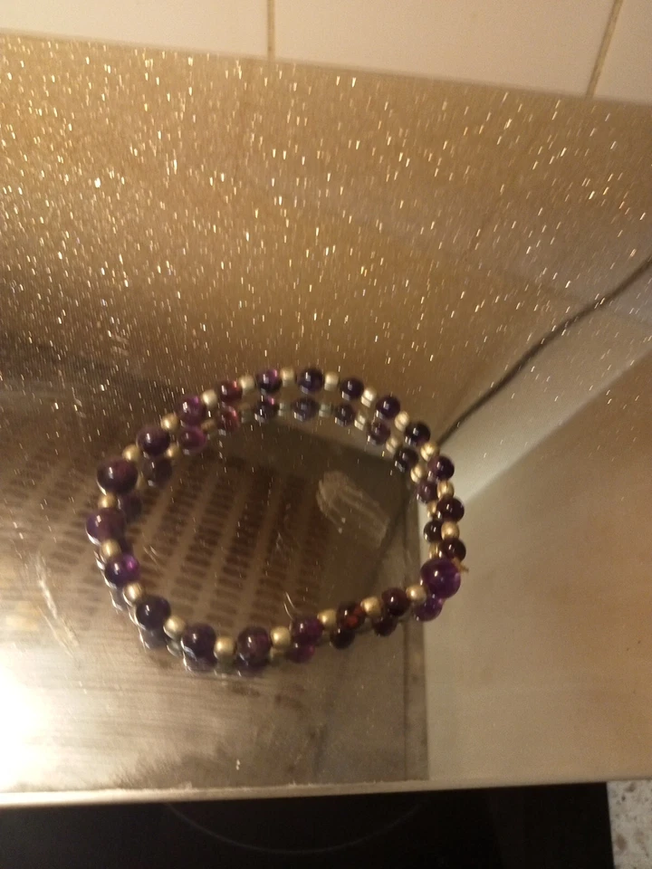 REAL High Quality Amythest  Vintage Bracelet — 第 3/4 张图片