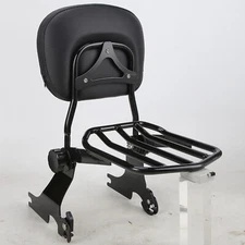 Backrest Sissy Bar Luggage Rack For Harley Sportster XL 883 1200 48 72 1994-2003