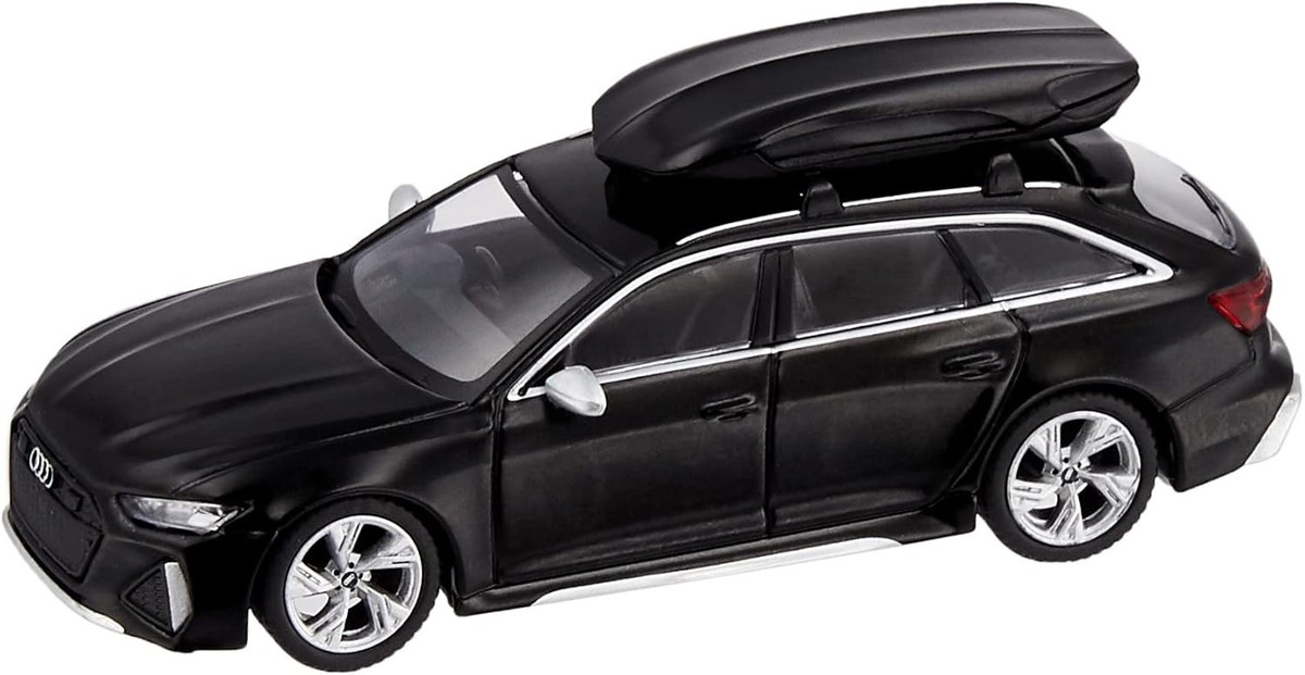 MINI GT Audi RS 6 Avant 4台セット MINI GT 257 Audi RS 6 Avant with Roof Box Mythos Black 1:64 Scale