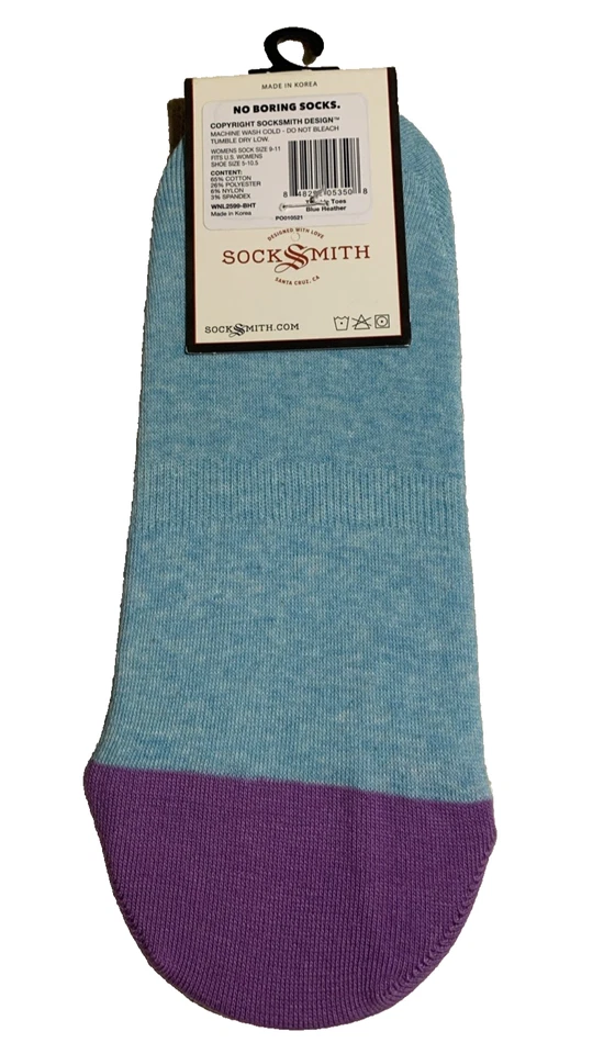 2 Pares Calcetín Smith Gráfico Algodón Forro Unicornio Peds Zapato Talla 5-10.5 Foto 2 de 4