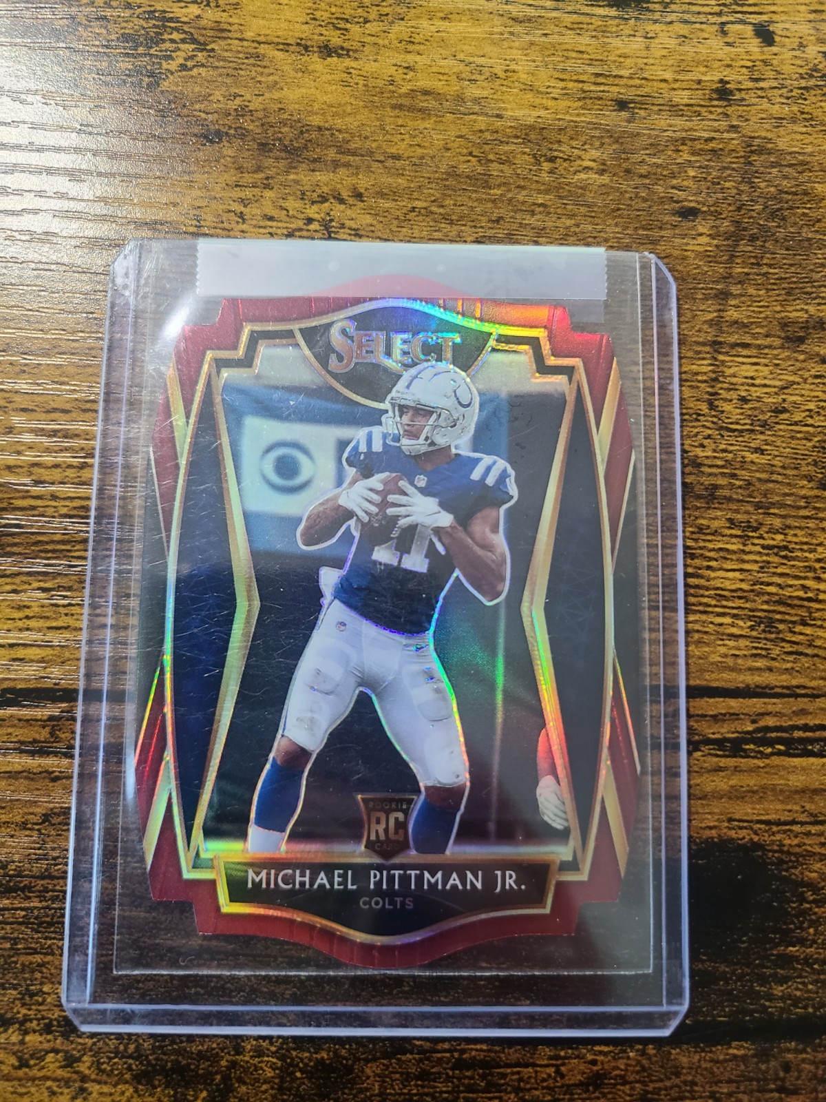 2020 Panini Select Premier Level Michael Pittman Jr. #162 Red Prizm Die-Cut (RC)