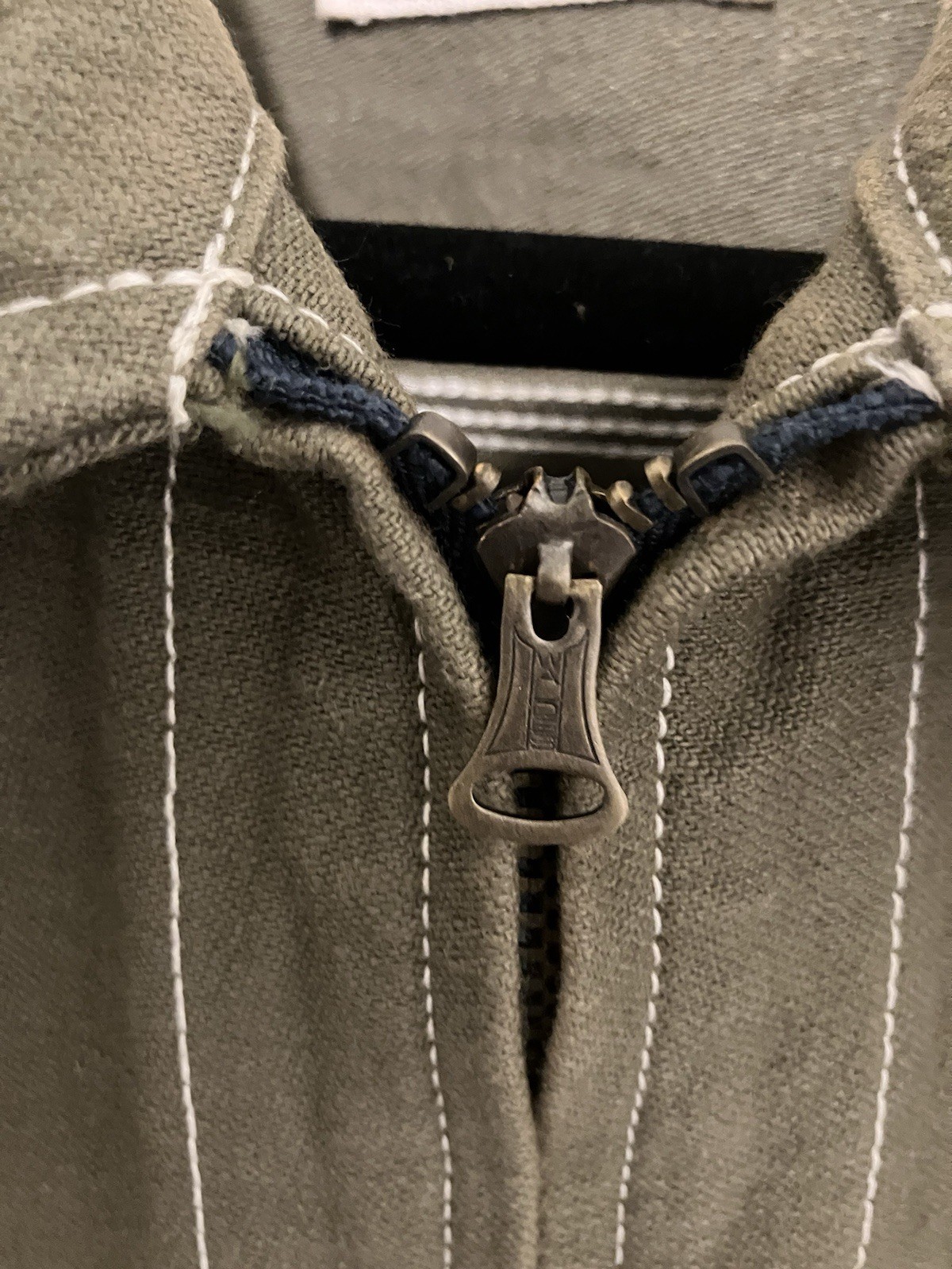 Samurai Jeans - SJ19B-BS - 15oz Selvedge Jacket - Olive - Size 44