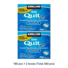 Kirkland Signature Quit 2 mg , Original Gum, 380 Pieces Exp: 7/2026