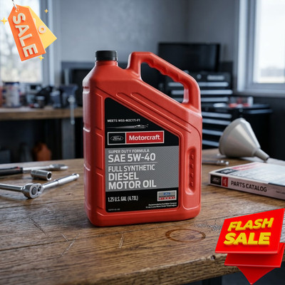 MOTORCRAFT XO5W405Q3SD Full Synthetic Diesel; SAE 5W-40; 5 Quart