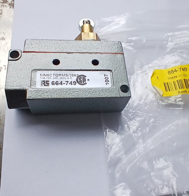 Saia-Burgess MN6CTQRMS-2663 / RS 664-749 SNAP ACTION ROLLER MICROSWITCH