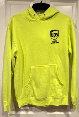 RARE NEW UPS UNITED PARCEL SERVICE PRELOAD SAFETY TEAM HOOD SWEATSHIRT-FREE SHIP