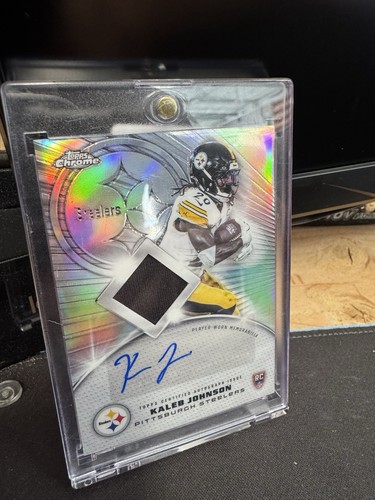 2025 Topps Chrome Kaleb Johnson Rookie Patch Autographs (RAW)
