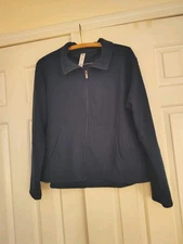 RBX Teal Ribbed Active Jacket, Size Large 