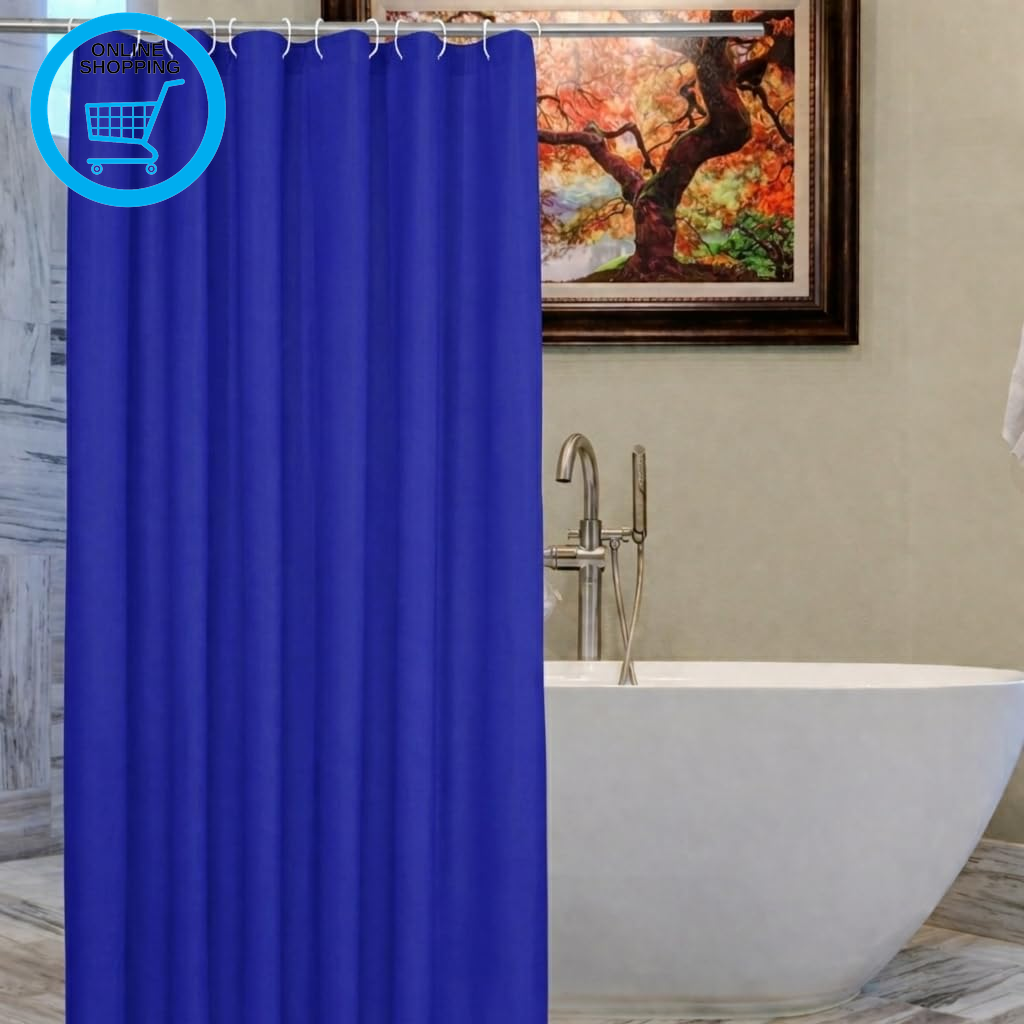Shower Curtain - Made of PEVA, Water Repellent, Mildew Resistant, 180X180Cm, 71X