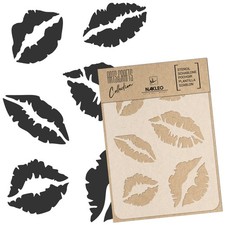 Reusable Stencil - Craft - Scrapbooking // LIPS