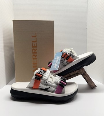 Merrell Mens Hut Ultra Wrap Sandals J006191  Slip On White/multi  Size 11 New