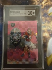 2024 Panini Prestige #305 Brock Bowers Xtra Points Pink Premium /25 SGC 10